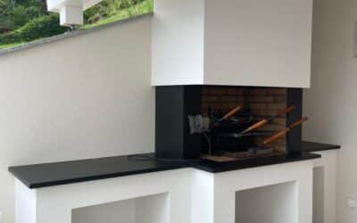 Création d&rsquo;un Barbecue en terrasse.